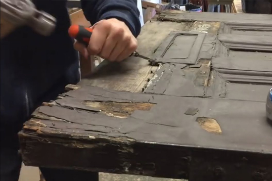 Fort Irwin-wooden-door-repair
